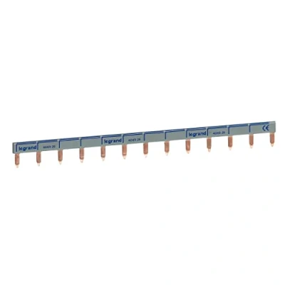 Immagine di Legrand 404926E Pettine di alimentazione, distributore, unipolare a 13 moduli, 1 fase, fase neutra, grande capacità, bianco