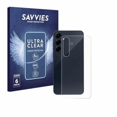 Immagine di savvies (6 Pezzi Pellicola Protettiva per Samsung Galaxy A55 5G (Posteriore) Protezione Schermo Trasparente