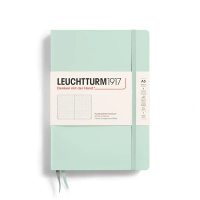 Immagine di LEUCHTTURM1917 367259 Taccuini Medium (A5), Copertina rigida, 251 pagine numerate, Mint Green, Puntini