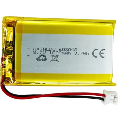 Immagine di 3.7V DC Rechargeable Polymer Lithium Battery (603048 6x30x48.5mm 1000mAh) per DIY Sostituzione della batteria da 3,7 5 V prodotti elettronici,Alimentatore mobile ad accumulo di energia