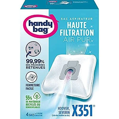 Immagine di Handy Bag X351 Hoover Freespace Sprint, Sacchetti per aspirapolvere, 4 pz. + filtro di scarico