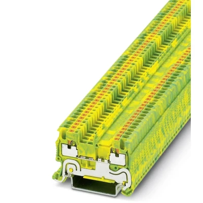 Immagine di Phoenix Contact PT 1,5/S PE 3208139 Morsetto triplo di protezione Numero Poli (num): 2 0.14 mm² 1.5 Verde, Giallo 50 pz.