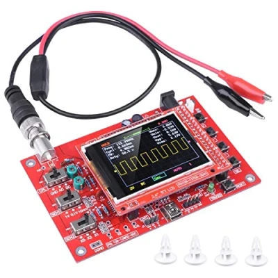 Immagine di ARCELI Kit oscilloscopio digitale tascabile Sorgente open source da 2,4 pollici TFT 1Msps con sonda, versione assemblata (Saldato)