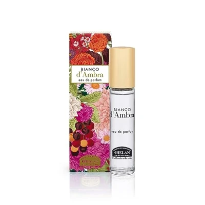 Immagine di Helan, Bianco d&#039;Ambra Profumo Donna con Note Sensuali Speziate, Eau de Parfum Femminile Iris e Felce, Profumi Leggeri Fragranza Muschiata Incenso, Durata 4 5 Ore, Made in Italy, 10 ml