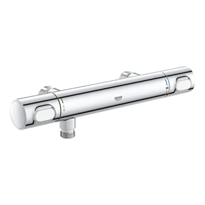 Immagine di GROHE QUICKFIX, Precision Flow Miscelatore termostatico per doccia, con tecnologia Water Saving e Ecobutton, Cromo, 34799000
