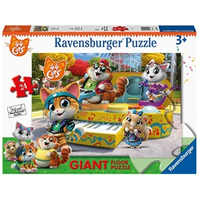 Immagine di Ravensburger Puzzle 44 Gatti C, Collezione 24 Giant Pavimento, ...