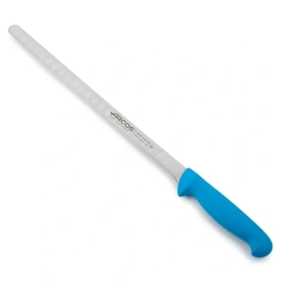 Immagine di Arcos Serie 2900 Coltello Salmone Pesce Lama Acciaio Inossidabile Nitrum 300 mm Manico Polipropilene Colore Blu