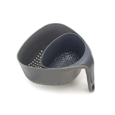 Immagine di Joseph Nest Set di 2 colini, colino per alimenti, salvaspazio, impilabile Grigio