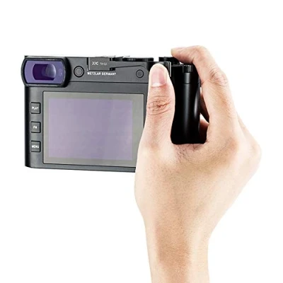 Immagine di JJC impugnatura per pollice fotocamera DSLR Leica Q2, in su, migliore equilibrio e presa comoda, argento