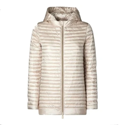 Immagine di Save The Duck Giacca trapuntata da donna con cappuccio ALIMA, Shore Beige (40034), XXL