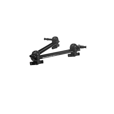 Immagine di Manfrotto 396AB 2 Braccetto Serie Articulated, Sezioni, Supporto per Luce, Attacco 16 mm e 3/8&quot;, in Alluminio, Nero