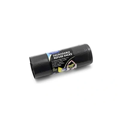 Immagine di Addis 504870 Sacchi Neri biodegradabili BIOSENSE, 90 l, Colore: Nero
