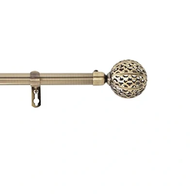 Immagine di douceur d&#039;Intérieur KIT TRINGLE DECO EXT. 19 mm 120 &lt; 210 CM PIASTRA GLOBA OTTON