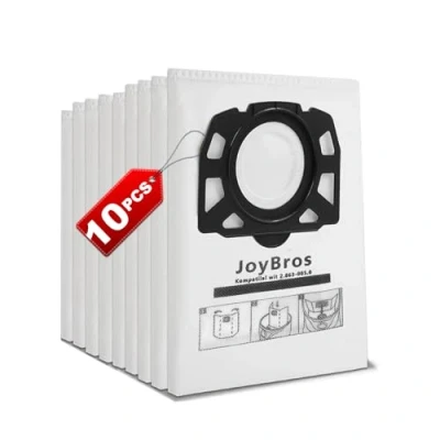 Immagine di JoyBros Sacchetti per Kärcher wd4 wd5 wd6 p wd5p wd6p Premium 2.863 006.0 KFI 487 MV4 MV5 MV6 Sacchetto la polvereper Aspirapolvere Karcher (10 pezzi)