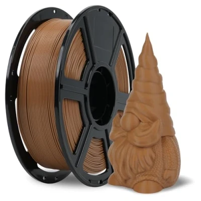 Immagine di Flashforge Filamento PLA HS 1,75 mm, 1 kg/2,2 lbs ad alta velocità per stampanti 3D (HS marrone chiaro)