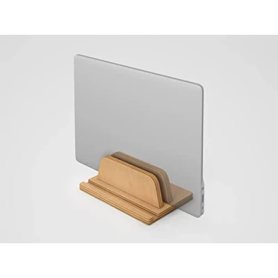 Immagine di supporto verticale per computer portatile, verticale, laptop, prodotto in UE (naturale)