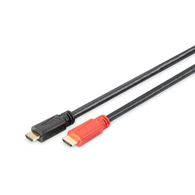 Immagine di Digitus HDMI Cavo Spina A, A 20.00 m Nero AK 330105 200 S contatti connettore dorati