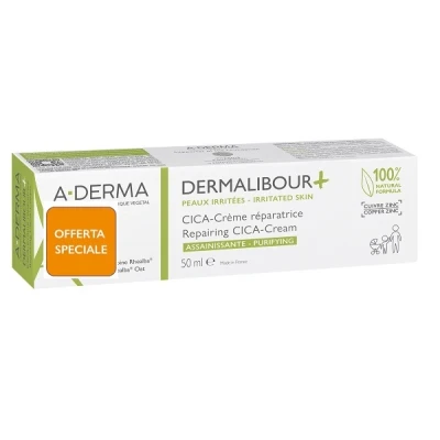 Immagine di Dermalibour + Cica Crema ristrutturante purificante per pelle arrossata e fragile 50 ml