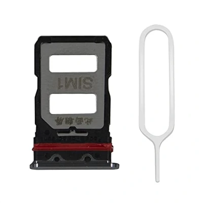 Immagine di MMOBIEL Doppio Vassoio Carta Sim Compatibile con Xiaomi Redmi K40 / Poco F3 Porta Scheda Inclusa Guarnizione di Gomma e Pin Nero