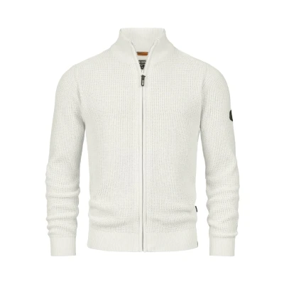 Immagine di Indicode Jeans Inlayton Cardigan, Uomo, Taglia: Small, White asparagus