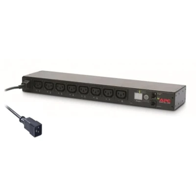 Immagine di APC PDU Rack AP7921B Distribuzione dell&#039;Alimentazione IT (Commutata,1U, 208/230 V, 8 Uscite C13; IEC C20)
