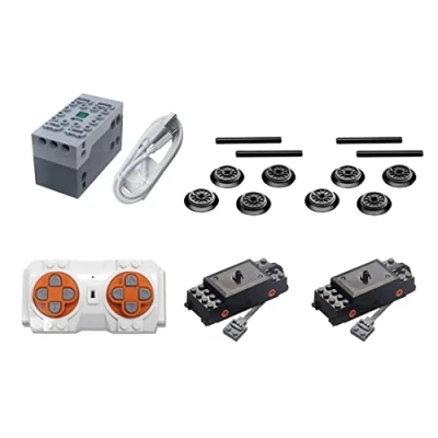 Immagine di FANGZI Technical Power Functions Set telecomando batteria box treno motore, ricambi per tecnologia treno, Functions, mattoncini di bloccaggio compatibili con Lego