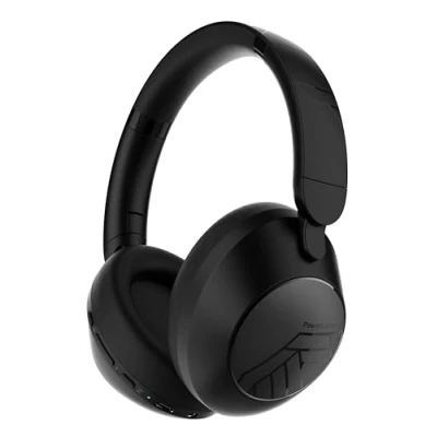 Immagine di PowerLocus Cuffie Wireless, 70 Ore di Riproduzione, Bluetooth Over Ear, 4 EQ Modalità Suono, Design Pieghevole con Custodia, 5.4, Chiamate Chiare per Telefono/Viaggio/PC (Nero)