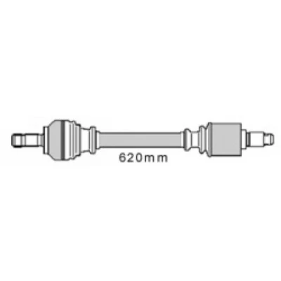 Immagine di MAPCO 16420 Albero motore / Semiasse Assale anteriore Sx 620 Cambio manuale