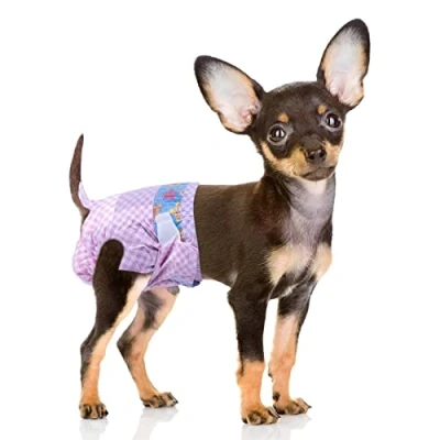 Immagine di Flying Paws pannolini usa e getta per cani, cuccioli con elastico regolabile in vita cani o gatti femminili calore, pannolino indicatore di umidità. (numero XS 40)