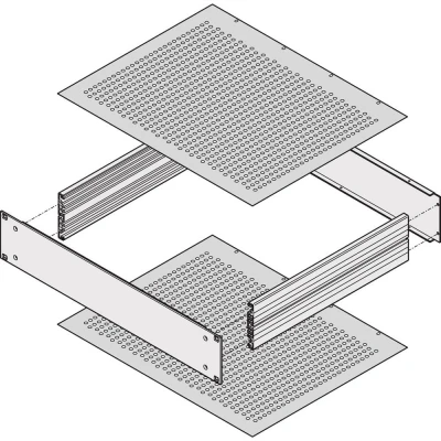 Immagine di nVent SCHROFF 30860510 Flangia di copertura 2 pz.