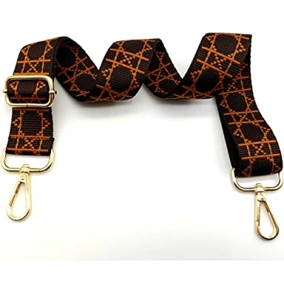 Immagine di Keriocusi Tracolla per Borse Donna Colorato Cinghia della Borsa Larga, Regolabile con Gold Moschettone, Durevole Crossbody Borsa, Borsetta, Chitarra DIY Spalla Accessori Ragazze, 26