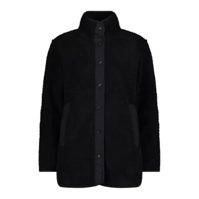 Immagine di CMP Giacca lunga da donna in pile teddy Highloft, Nero, 52