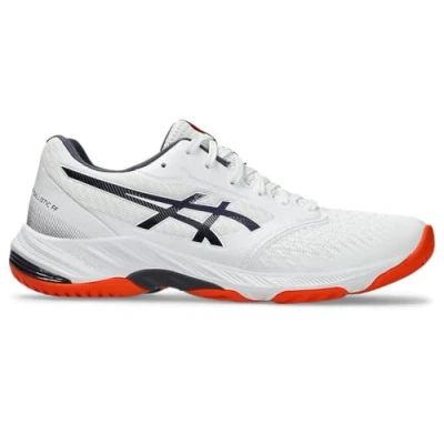Immagine di Asics Netburner Ballistic 3 Scarpe da pallavolo, Uomo, Taglia: 44, White/indigo fog Tessuto / sintetico
