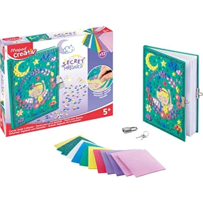 Immagine di Maped CREATIV Set fai da te Secret Mosaic Diario personalizzare con pietre a mosaico autoadesive