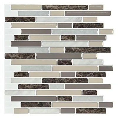 Immagine di Art3d 10 pezzi bastone su piastrelle backsplash per la cucina, 30 x cm vinile decorative