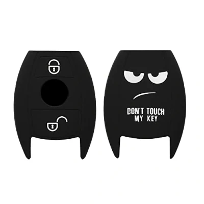 Immagine di kwmobile Custodia Coprichiave Compatibile con Mercedes Benz 2 tasti (solo Keyless Go) Cover Copritelecomando Chiave Auto Copri Chiavi Macchina Don&#039;t touch my Key