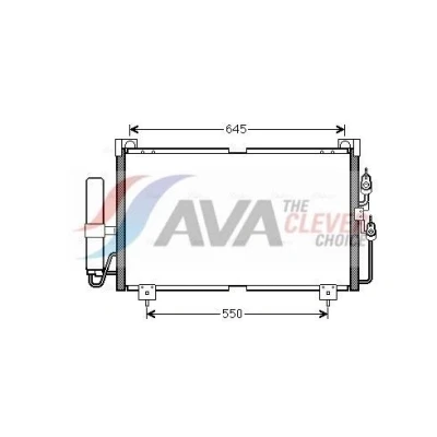 Immagine di PRASCO MT5213D Condensatore con essiccatore 13mm 8mm Alluminio 714mm R134a