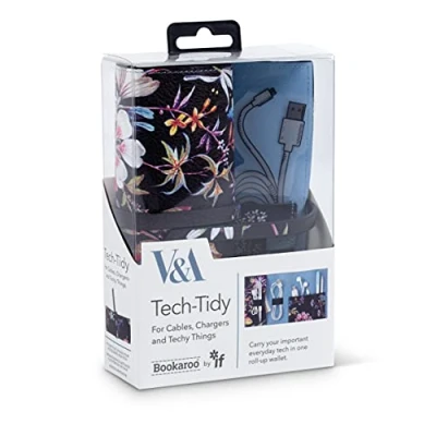 Immagine di IF V&amp;A Bookaroo Tech Tidy, Kilburn Black Floral