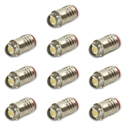 Immagine di Evemodel Caldo Bianco LED Vite Lampadina E5 E5.5 12V 14V Sperone H0/TT/N scala Nuova