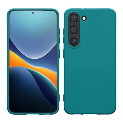 Immagine di kwmobile Custodia Compatibile con Samsung Galaxy S23 Cover Back Case per Smartphone in Silicone TPU Protezione Gommata petrolio matt