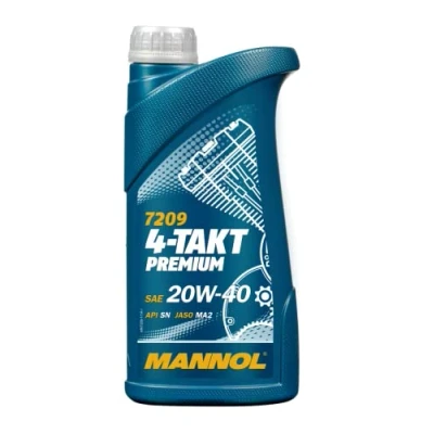 Immagine di 1 X 1L MANNOL 7209 4 tempi Premium/SAE 20 W di 40 JASO MA2 Api SM motorradoel minerale