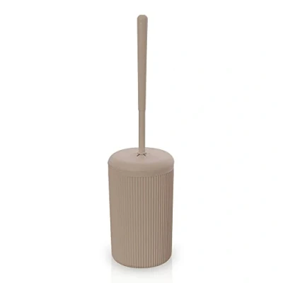 Immagine di Inbagno Scopino per WC colorato Tortora, in plastica, Linea Ring