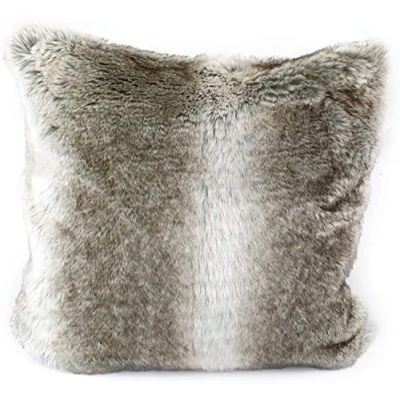 Immagine di Gözze Federa per Cuscino, Effetto Pelliccia, Design Orso Kodiak, Microfibra, 50 x cm Marrone