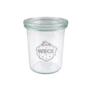 Immagine di Weck, 12 barattoli in vetro con coperchio per antipasti e dessert, 160 ml, altezza 8,5 cm, conserve
