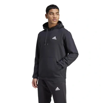 Immagine di adidas Performance Feelcozy Felpa con cappuccio, Uomo, Taglia: Small, Black/white
