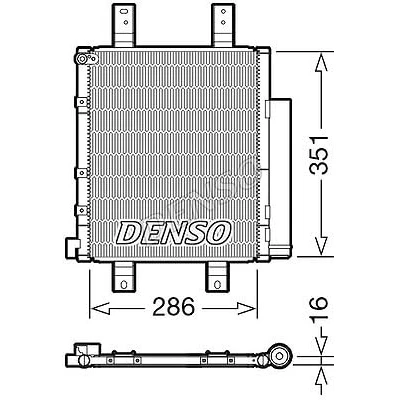 Immagine di DENSO DCN35005 Condensatore con essiccatore R 134a