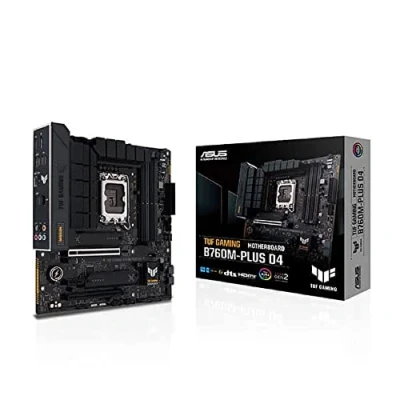 Immagine di ASUS TUF Gaming B760M PLUS D4 Intel LGA 1700 Intel® Celeron® Coreâ„¢ i3 i5 i7 i9,... DDR4 SDRAM 128 GB