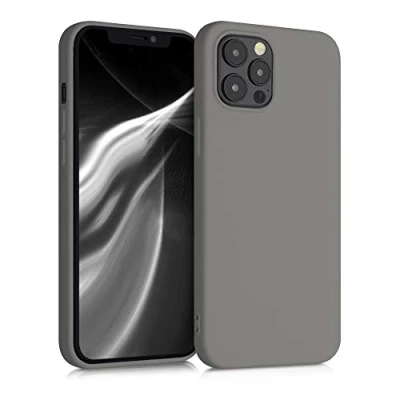 Immagine di kwmobile Custodia Compatibile con Apple iPhone 12 Pro Max Cover Back Case per Smartphone in Silicone TPU Protezione Gommata stone dust