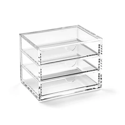 Immagine di Osco A3275 Small Clear Acrylic Triple Drawer, TRANSPARENT