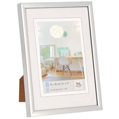 Immagine di walther+ design KV015S Cornice portafoto Formato carta: 10 x 15 cm Argento